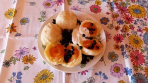 Apricot filled dumplings