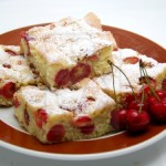 Cherry sponge cake